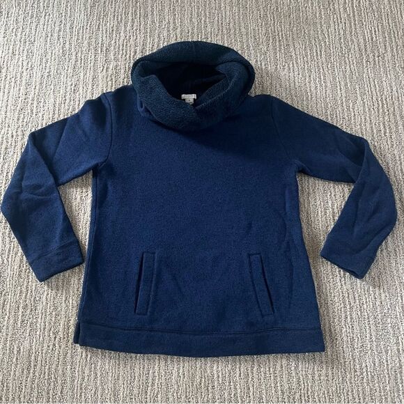 J. Crew Women’s Blue Cowl Neck Sweater - Picture 1 of 5
